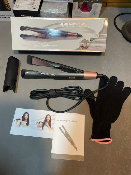 2 in 1 Hair Straightner & Curler - High Quality (Lot Imported) With 1 Month Warranty