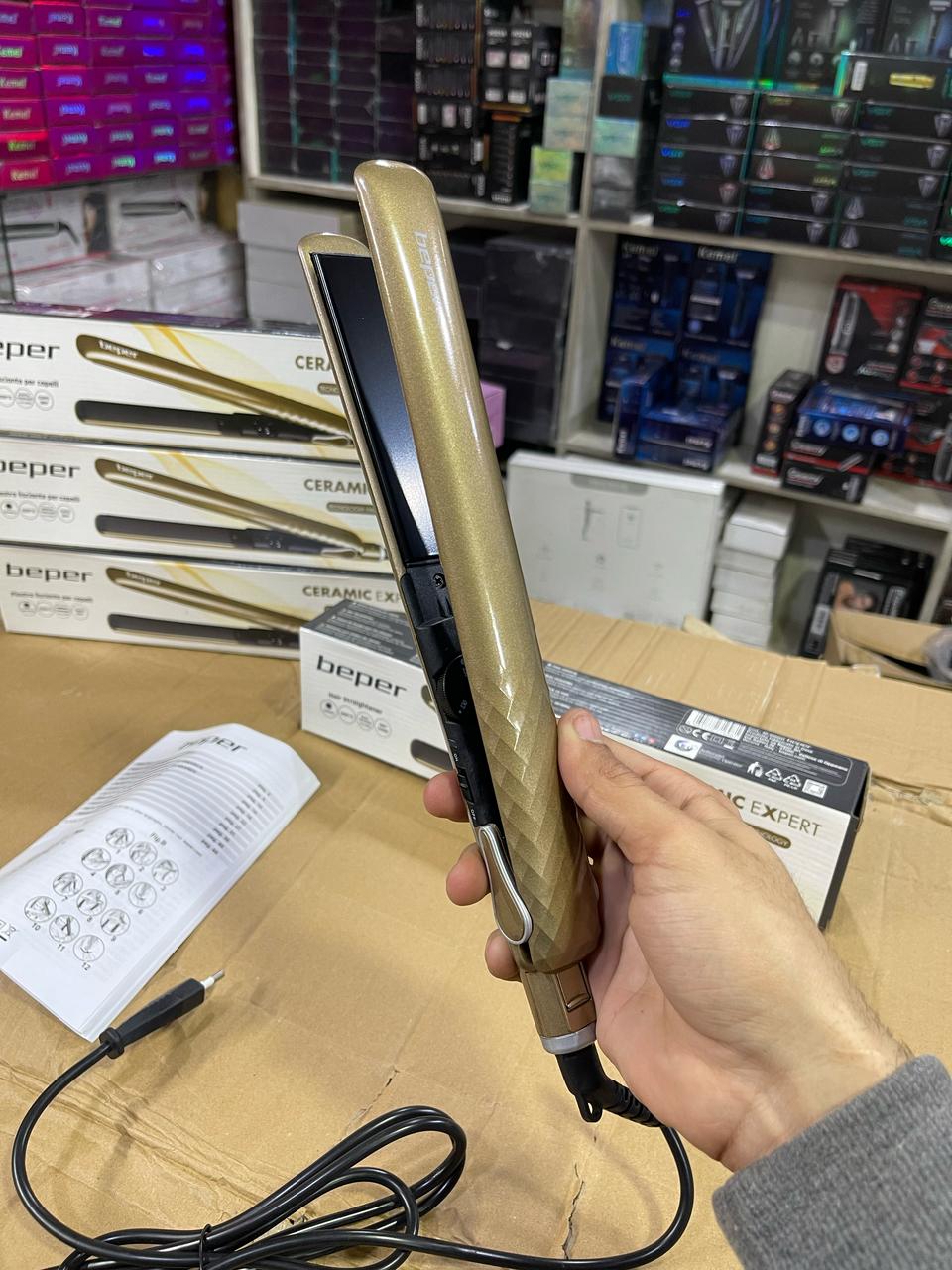 Beper High-Quality 2 in 1 Hair Straightener & Curler