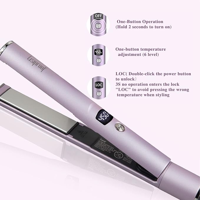 Lisiproof 2 in 1 Professional Hair Straightener & Curler