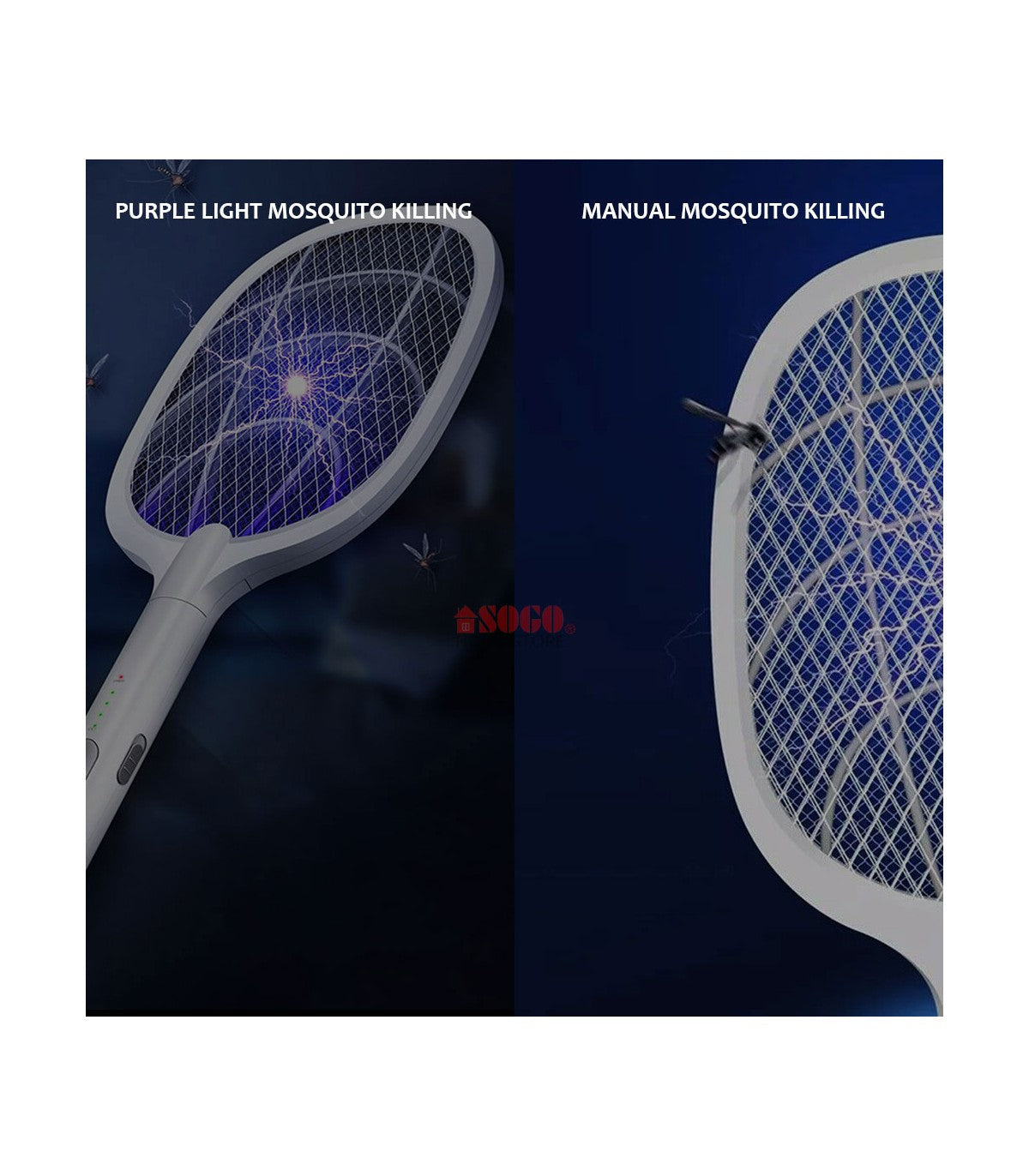 Sogo Rechargeable Insect Killer Racket