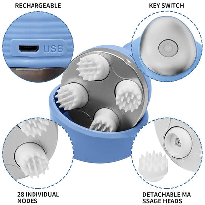 Portable Electric Scalp Massager for Hair Growth & Stress Relief Men & Women