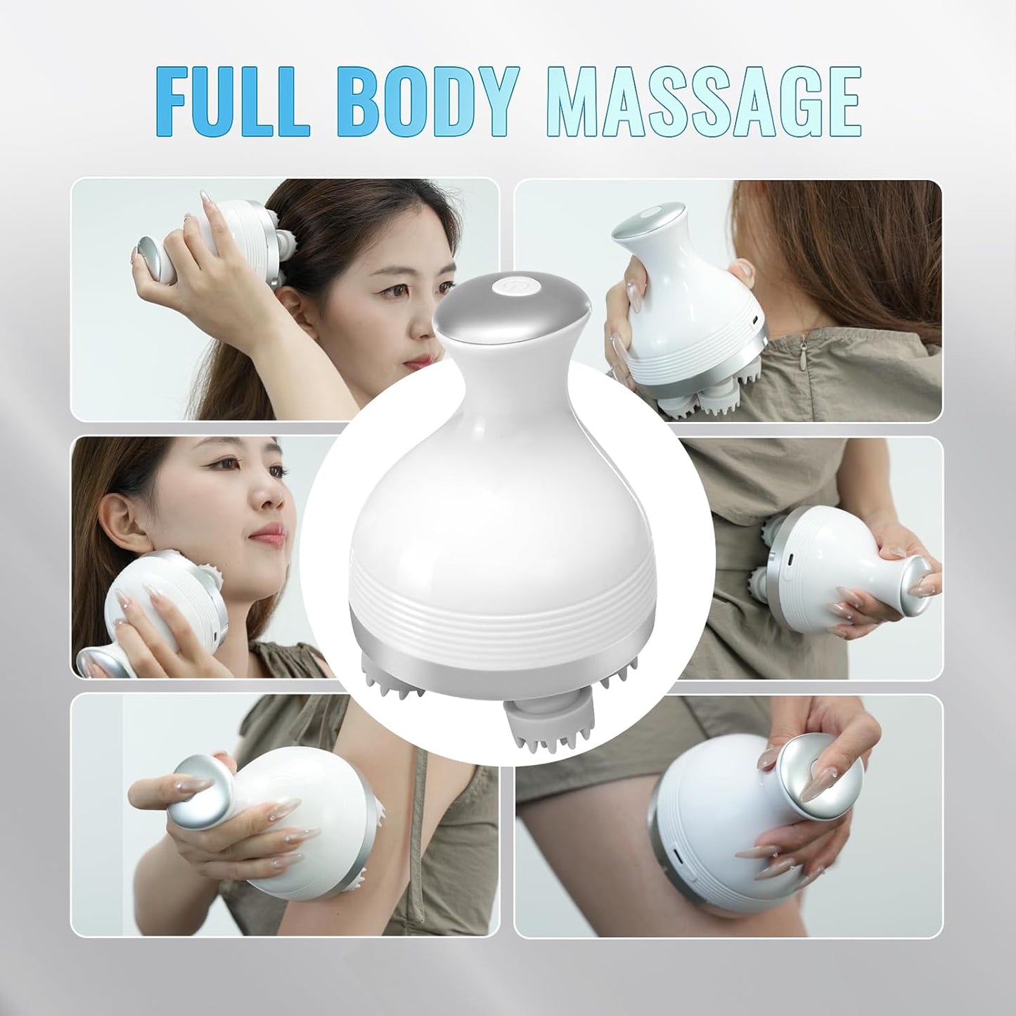 Portable Electric Scalp Massager for Hair Growth & Stress Relief Men & Women