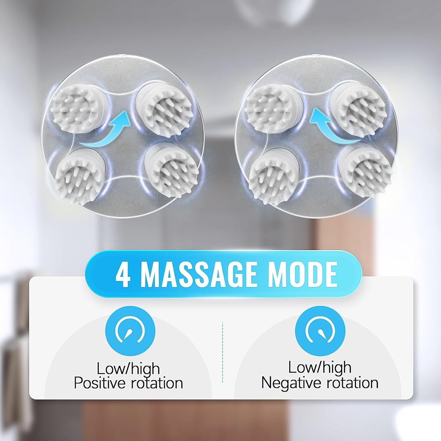 Portable Electric Scalp Massager for Hair Growth & Stress Relief Men & Women