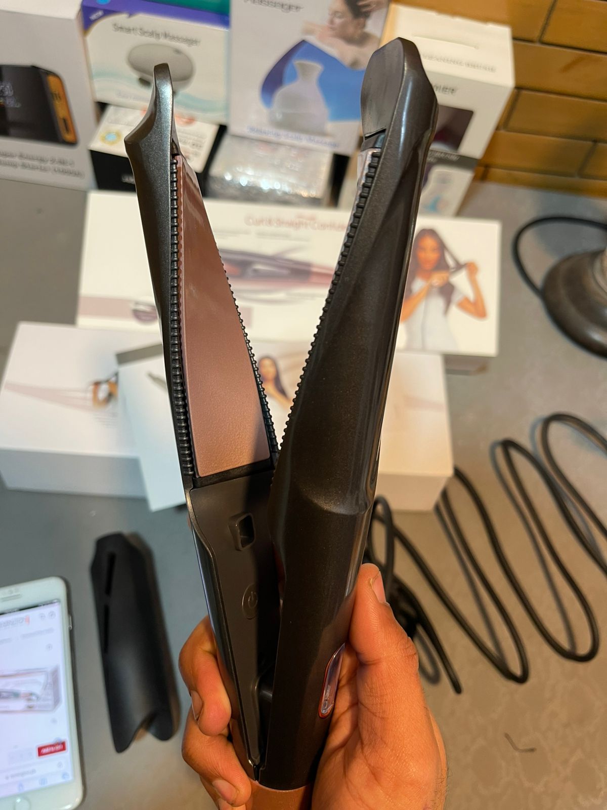 2 in 1 Hair Straightner & Curler - High Quality (Lot Imported) With 1 Month Warranty