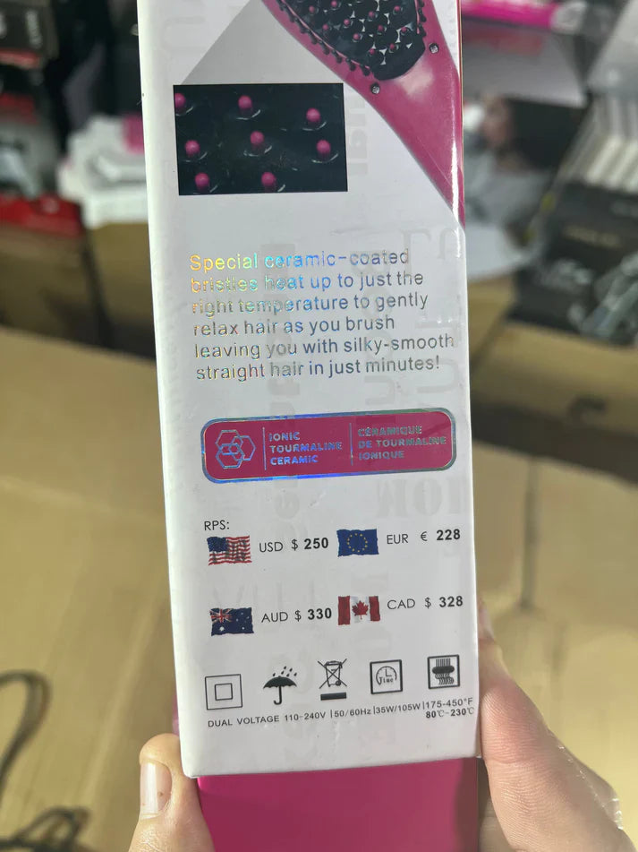 LUV Ceramic Hair Straightening Brush