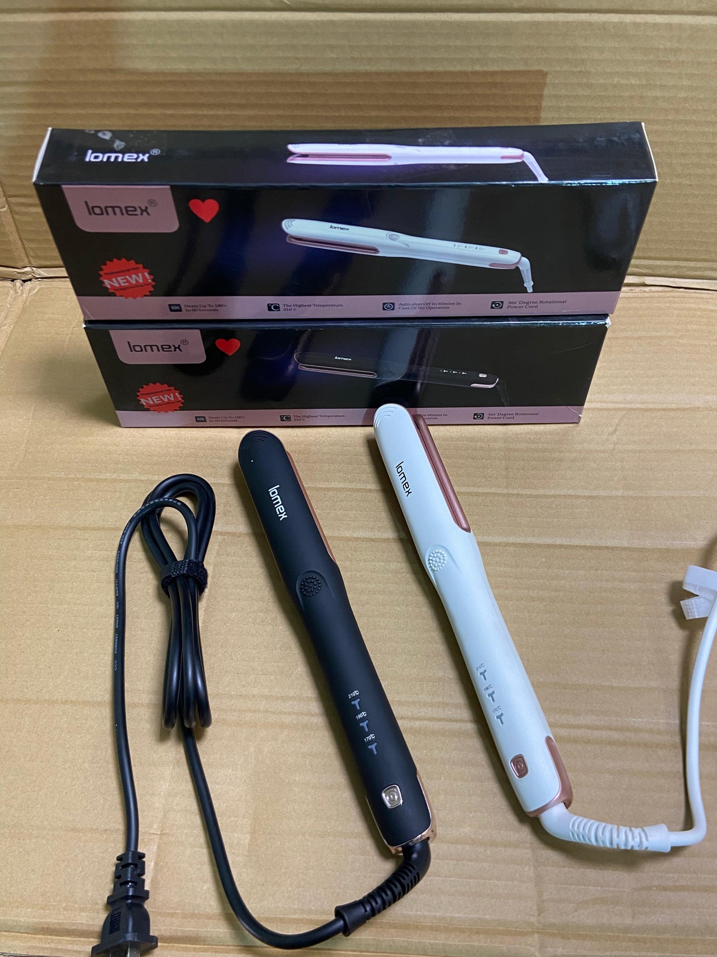 lomex Professional Hair Straightener & Curler 2 in 1