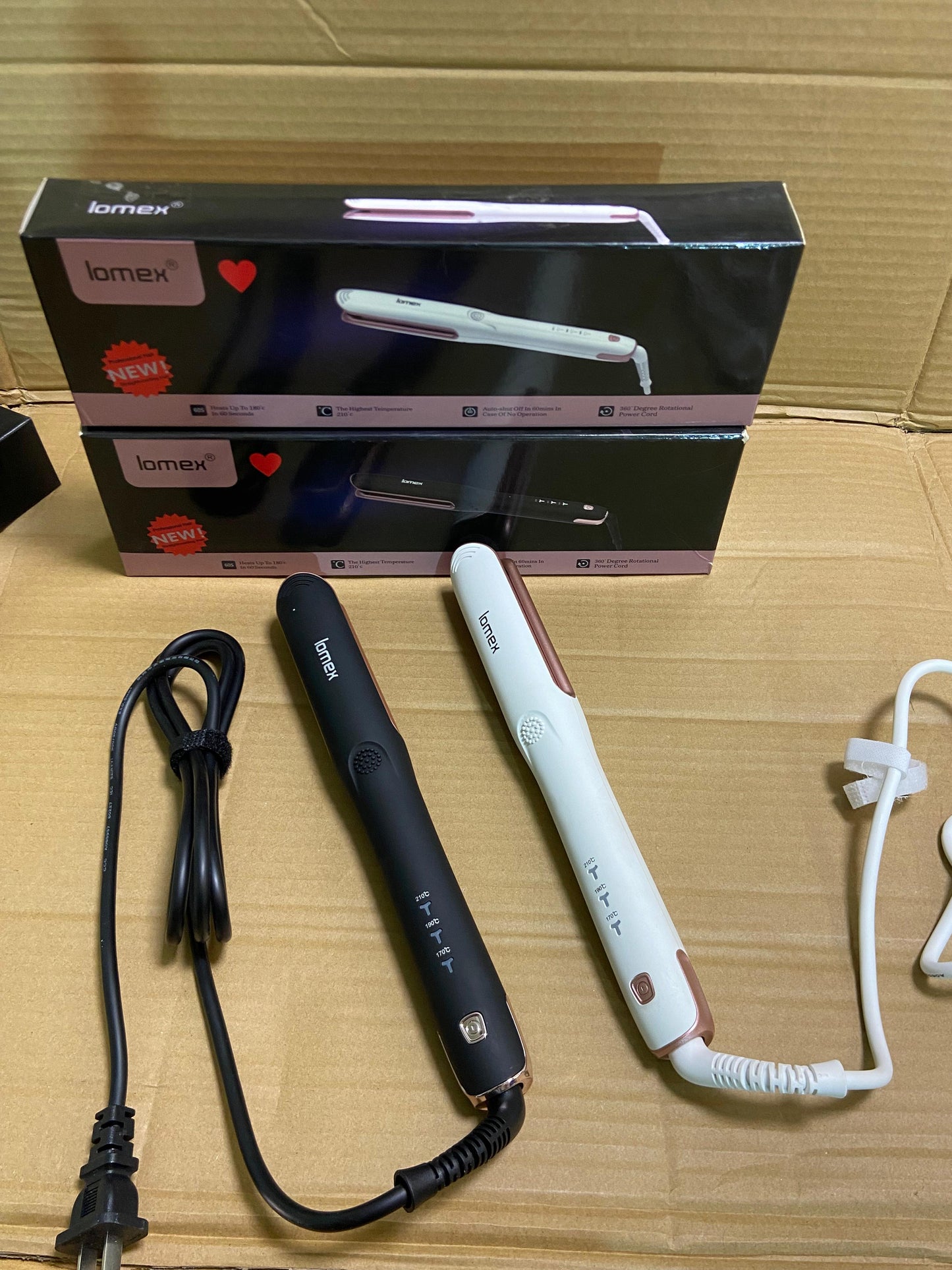 lomex Professional Hair Straightener & Curler 2 in 1