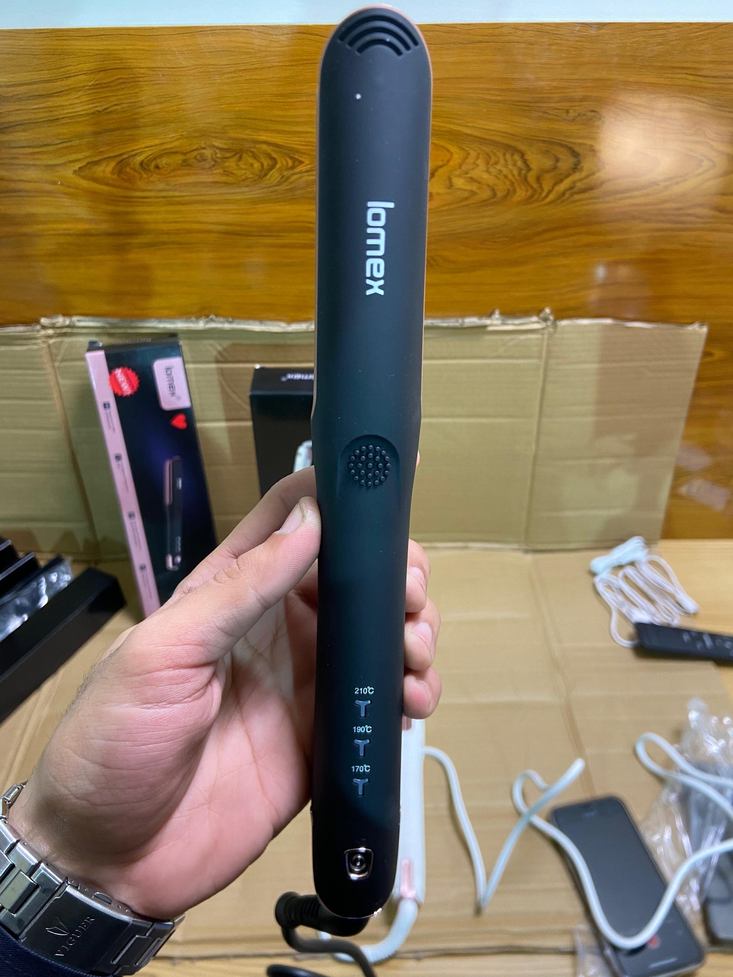 lomex Professional Hair Straightener & Curler 2 in 1