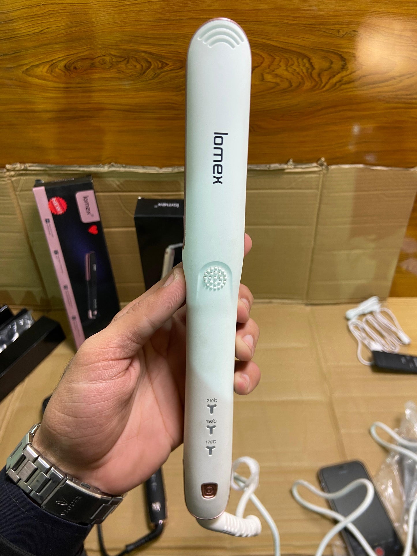 lomex Professional Hair Straightener & Curler 2 in 1