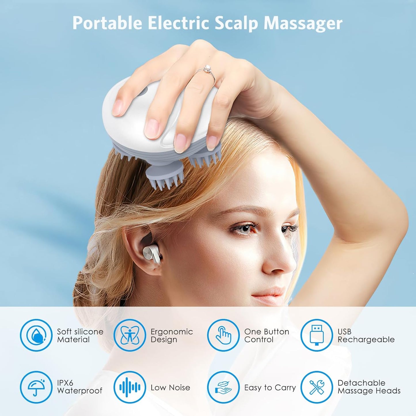 Portable Electric Scalp Massager