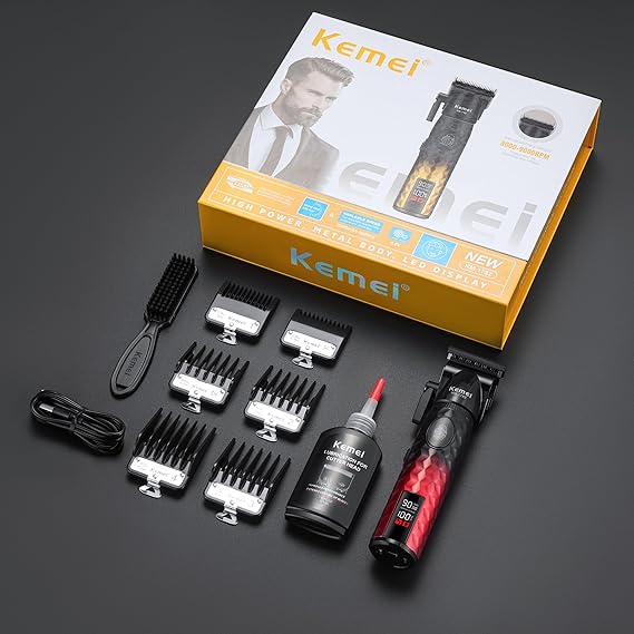 Kemei Km 1782 Professional Shaving Kit 9000 RPM LED Display