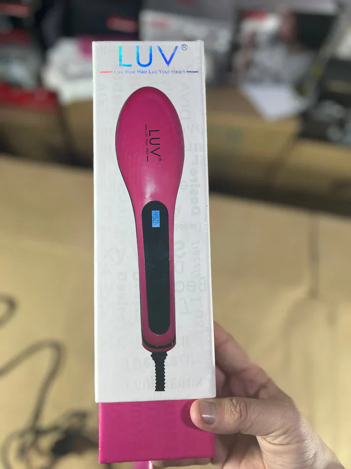 LUV Ceramic Hair Straightening Brush