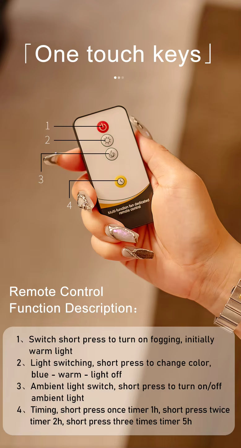 3D Flame Fireplace Aromatherapy Diffuser & Humidifier