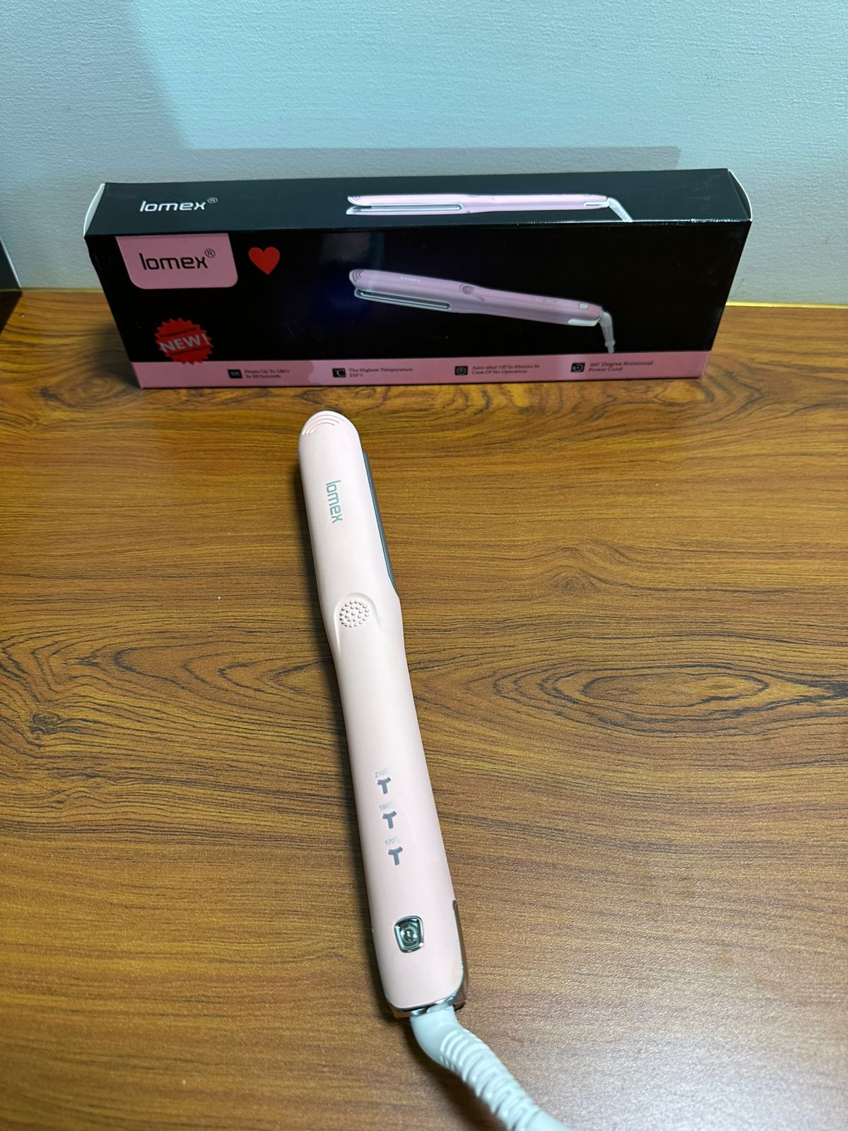 lomex Professional Hair Straightener & Curler 2 in 1