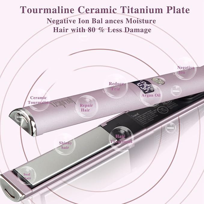 Lisiproof 2 in 1 Professional Hair Straightener & Curler