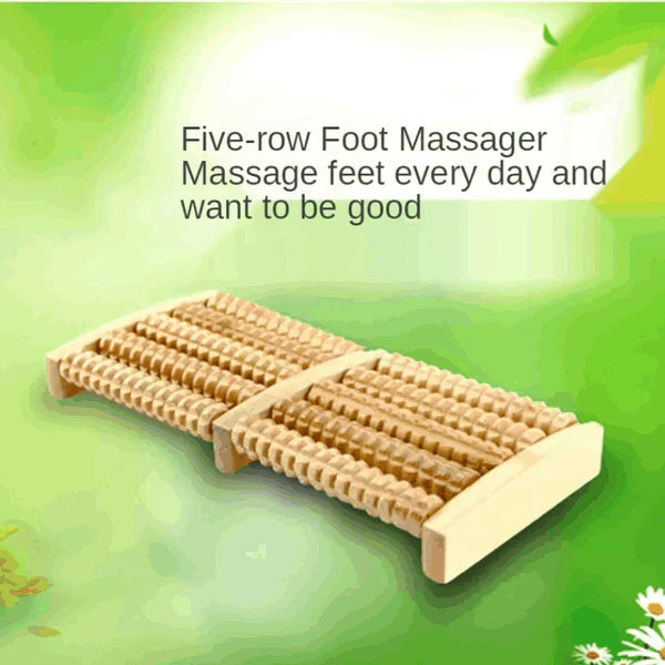 DeepRoll Dual Wooden Foot Massager